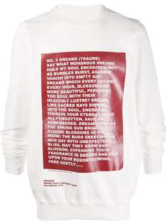 Rick Owens DRKSHDW poem print T-shirt