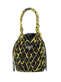 Prada netted bucket bag