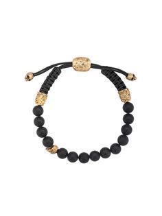 John Varvatos браслет из бусин с декором в виде черепа