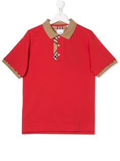 Burberry Kids TEEN Archie checked polo shirt