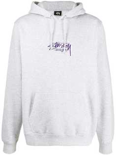 Stussy худи с вышитым логотипом