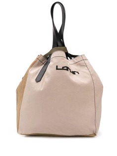 LANVIN сумка-тоут с вышитым логотипом