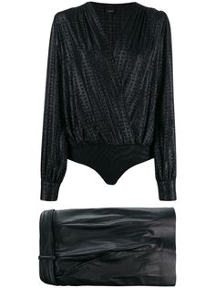 Pinko шорты из искусственной кожи