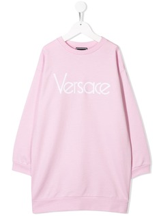 Young Versace платье-толстовка с логотипом