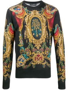 Dolce & Gabbana джемпер с принтом Heraldic DG
