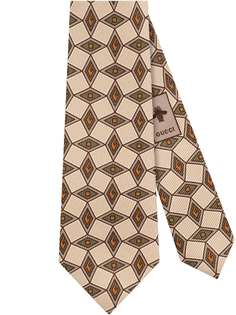 Gucci галстук с геометричным узором