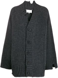 Maison Margiela кардиган свободного кроя с эффектом потертости