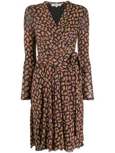 Diane von Furstenberg paisley print wrap dress
