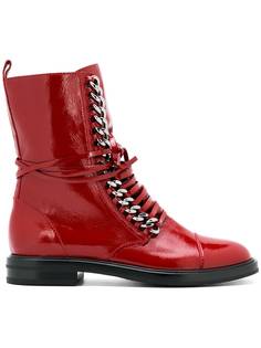 Casadei flat lace-up boots