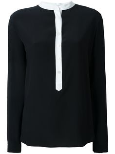 Stella McCartney рубашка Eva с контрастной окантовкой