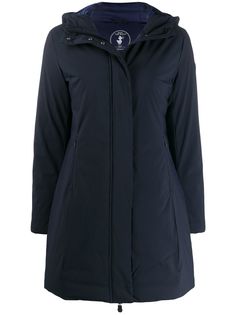 Save The Duck logo hooded raincoat