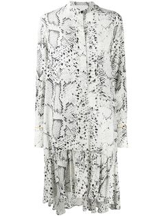 8pm Gesso snake-skin shirt dress