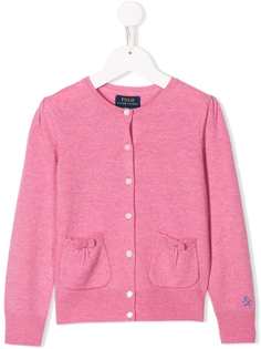 Ralph Lauren Kids logo embroidered cardigan