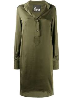 8pm military-style shirt midi dress