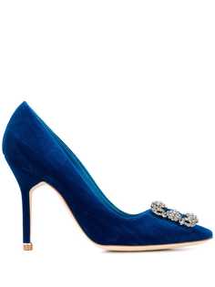 Manolo Blahnik туфли Hangisi с декорированной пряжкой