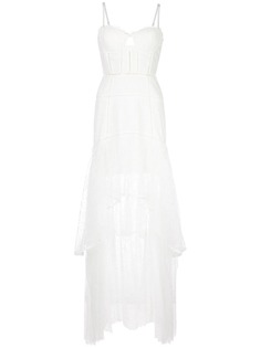 Jonathan Simkhai embroidered lace bustier gown
