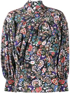 Isabel Marant floral print high neck blouse