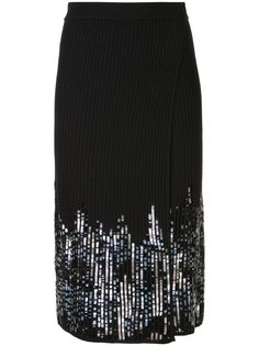 Jonathan Simkhai sequin wrap-style skirt
