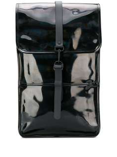 Rains large glossy effect backpack