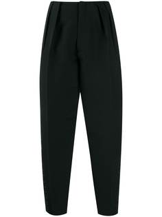 Bottega Veneta side pleated band tapered trousers