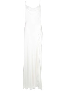 Jonathan Simkhai spaghetti strap cowl-neck gown