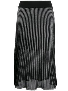 Balmain two-toned pleated skirt