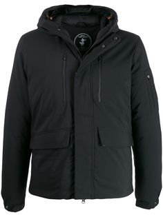 Save The Duck technical material short zipped jacket