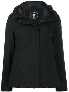 Save The Duck technical material short zipped jacket