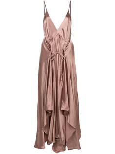 Ann Demeulemeester ruched satin camisole dress
