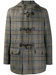 Lardini checked duffle coat