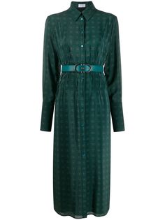 Salvatore Ferragamo Gancini motif shirt dress
