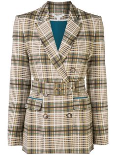 Jonathan Simkhai plaid boyfriend blazer