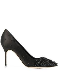 Manolo Blahnik декорированные туфли-лодочки