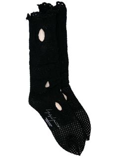 Yohji Yamamoto сетчатые носки с прорезями