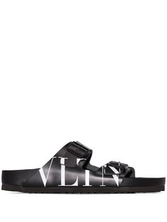 Valentino сандалии Birkenstock с логотипом