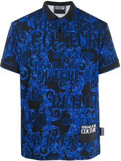 Versace Jeans Couture рубашка-поло с логотипом