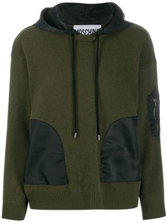 Moschino джемпер с длинными рукавами и капюшоном