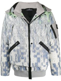 Stone Island Shadow Project клетчатая куртка