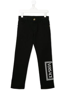 Young Versace джинсы прямого кроя с логотипом