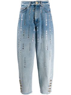 Versace Jeans Couture джинсы со стразами