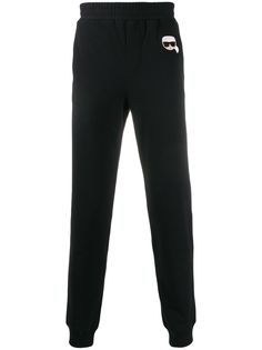 Karl Lagerfeld спортивные брюки с вышивкой Karl Ikonik