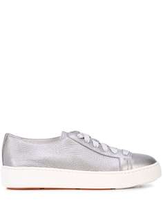 Santoni кроссовки на шнуровке