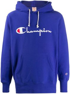 Champion худи с вышитым логотипом