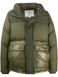 Woolrich пуховик со вставками