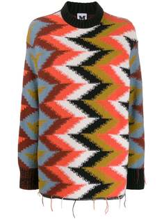 M Missoni джемпер с узором зигзаг