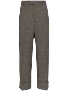 Thom Browne твидовые брюки строгого кроя