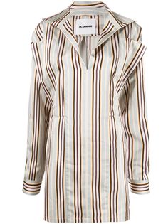 Jil Sander рубашка оверсайз в полоску