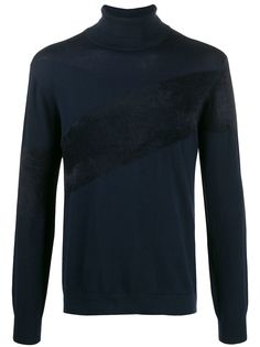 Armani Exchange фактурный джемпер с высоким воротником
