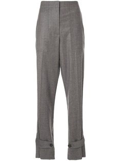 Helmut Lang брюки широкого кроя на пуговицах