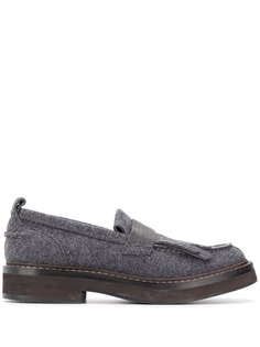 Brunello Cucinelli фактурные лоферы с бусинами